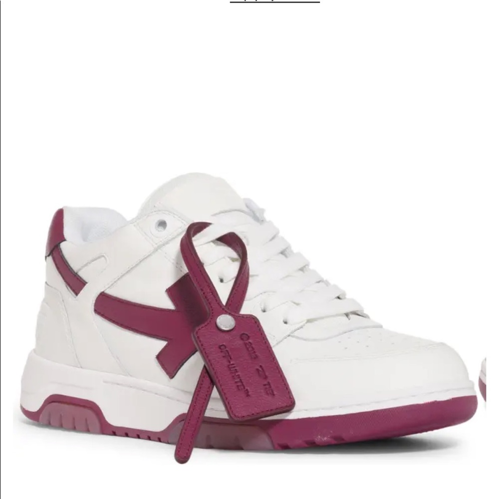 off white c/o virgil abloh shoes maroon